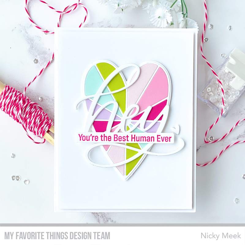 My Favorite Things - Heart Burst Hellos Die-namics