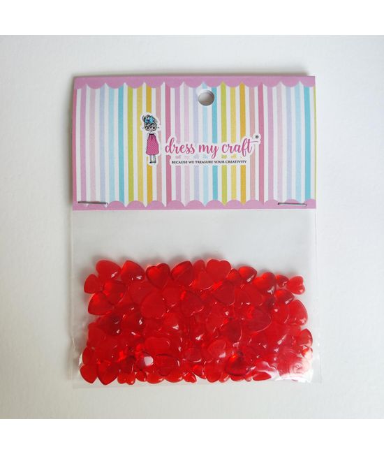 Dress My Craft - Droplets Red Heart Assorted (8gr)