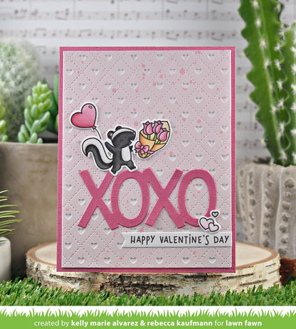 Lawn Fawn - Quilted Heart Backdrop: Portrait