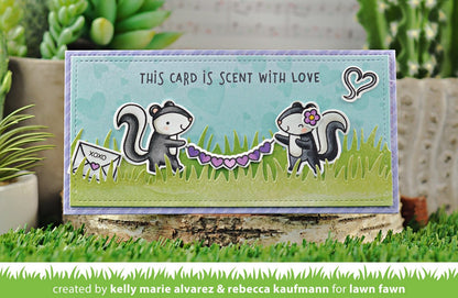 Lawn Fawn - Lots Of Hearts Background Stencils (2pcs)