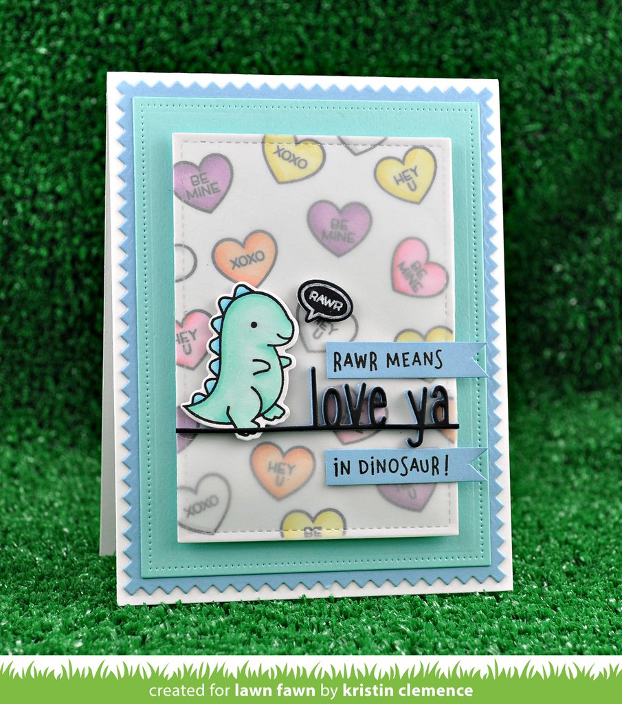 Lawn Fawn - How You Bean? Conversation Heart Add-On