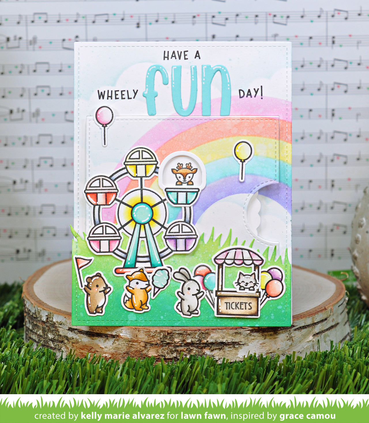 Lawn Fawn - Reveal Wheel Wheely Great Day Add-On