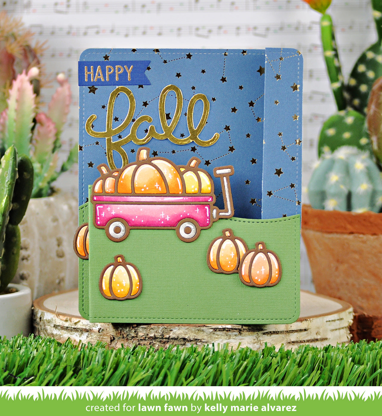 Lawn Fawn - Pumpkin Wagon