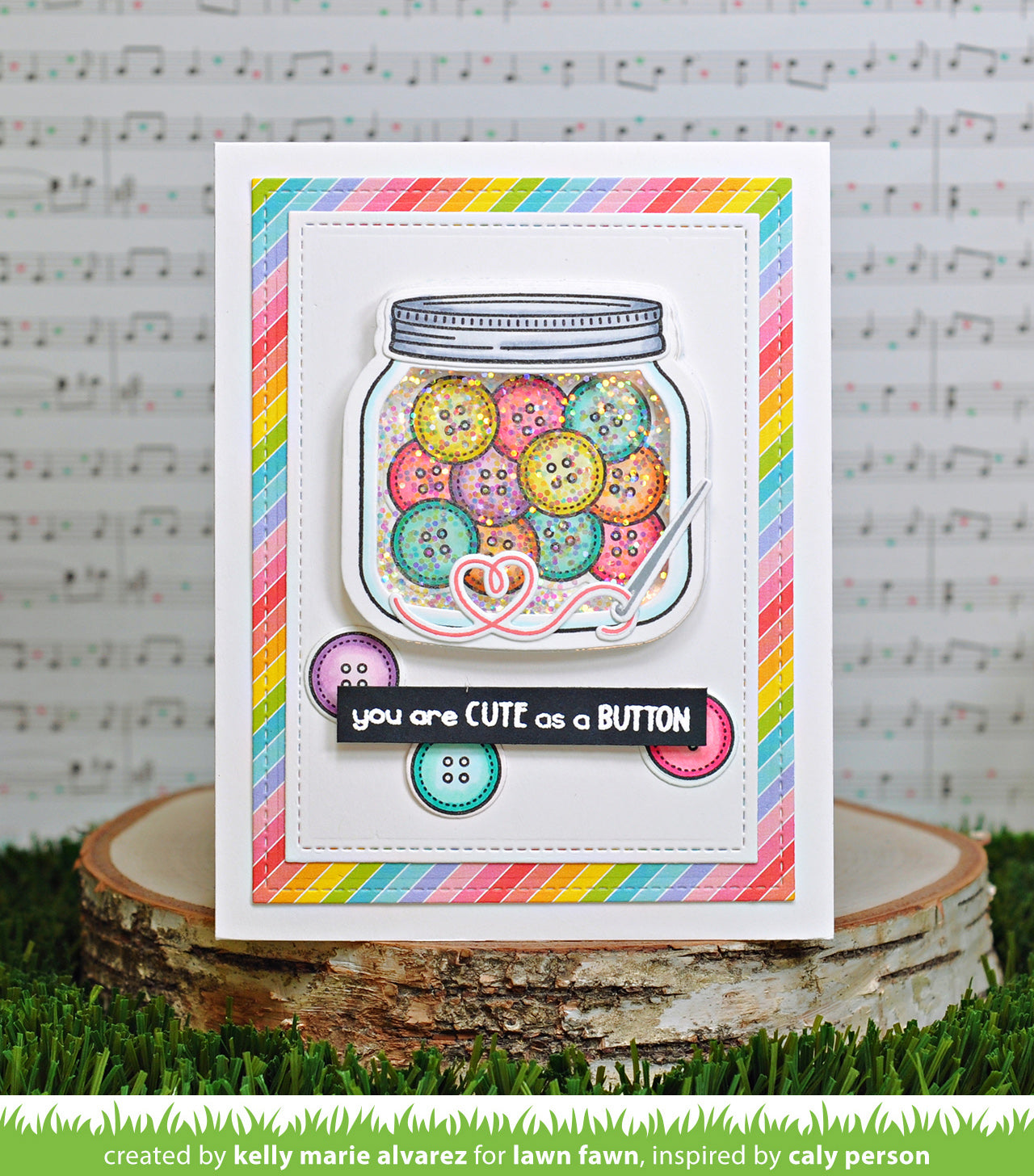 Lawn Fawn - How You Bean? Buttons Add-On