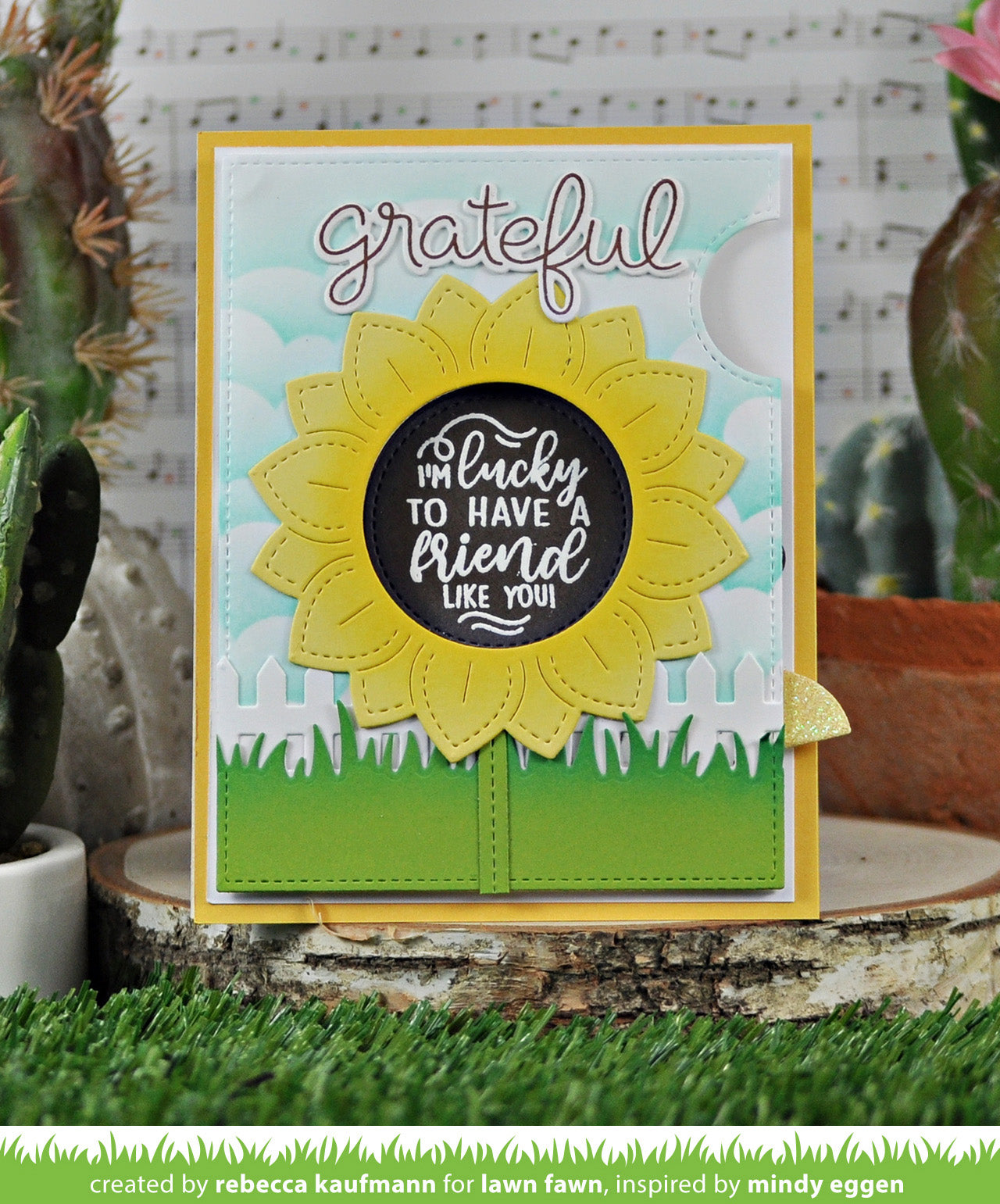 Lawn Fawn - Magic Iris Sunflower Add-On