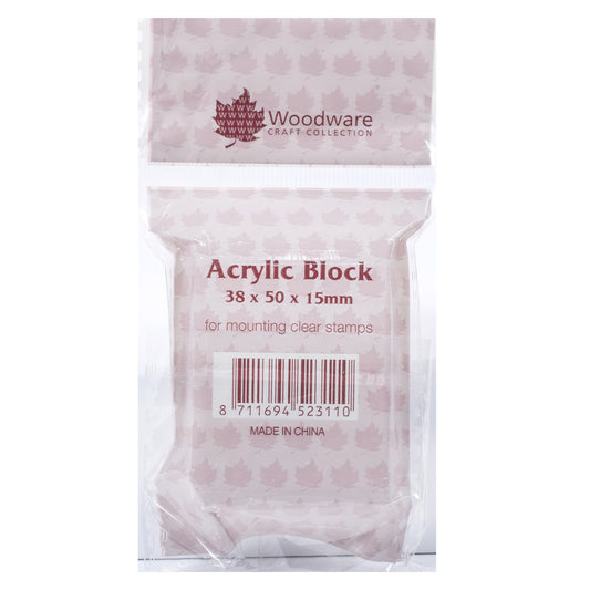 Woodware - Acrylic Block Small (3,8x5cm)