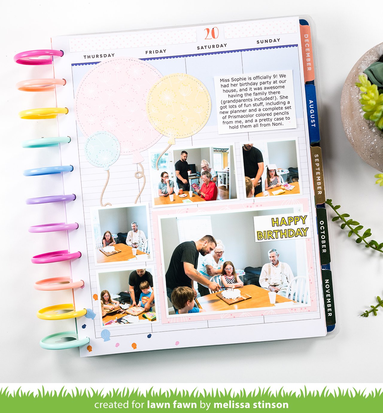 Lawn Fawn - Offset Sayings: Birthday
