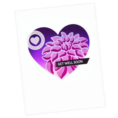 Clearly Besotted - Darling Dahlia Stencil