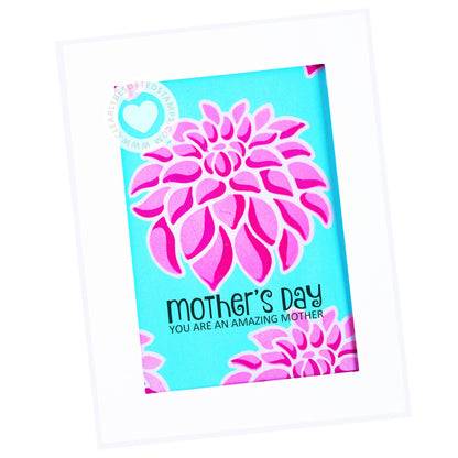 Clearly Besotted - Darling Dahlia Stencil