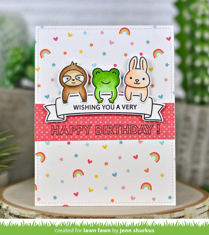 Lawn Fawn - Offset Sayings: Birthday