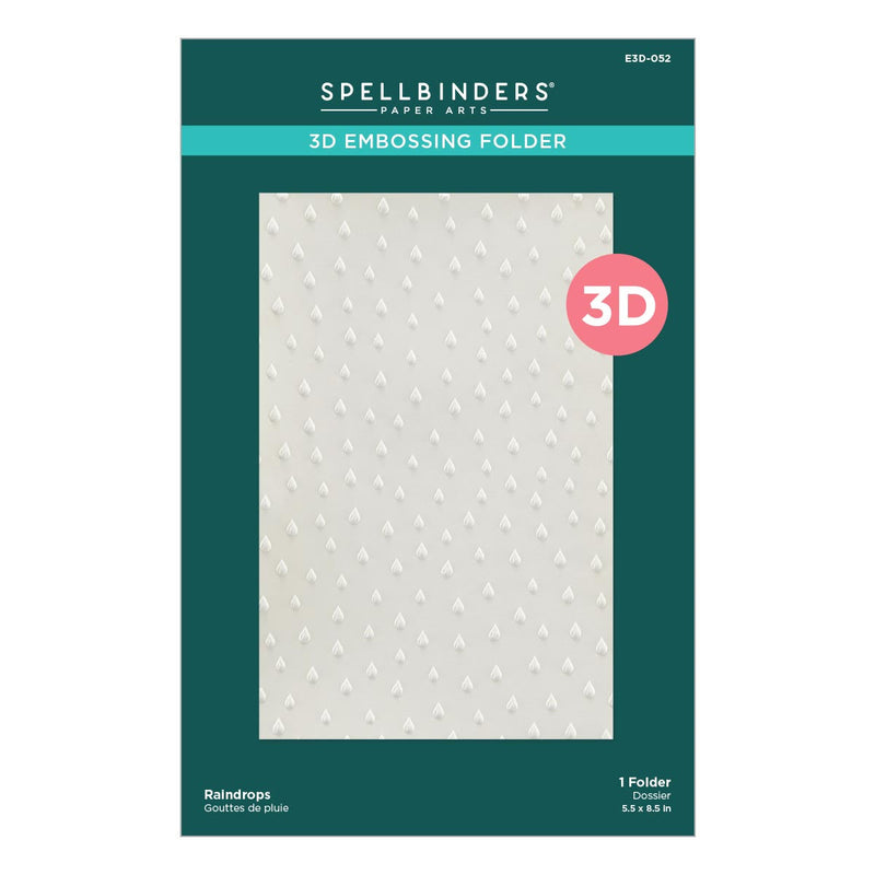 Spellbinders - Raindrops 3D Embossing Folder