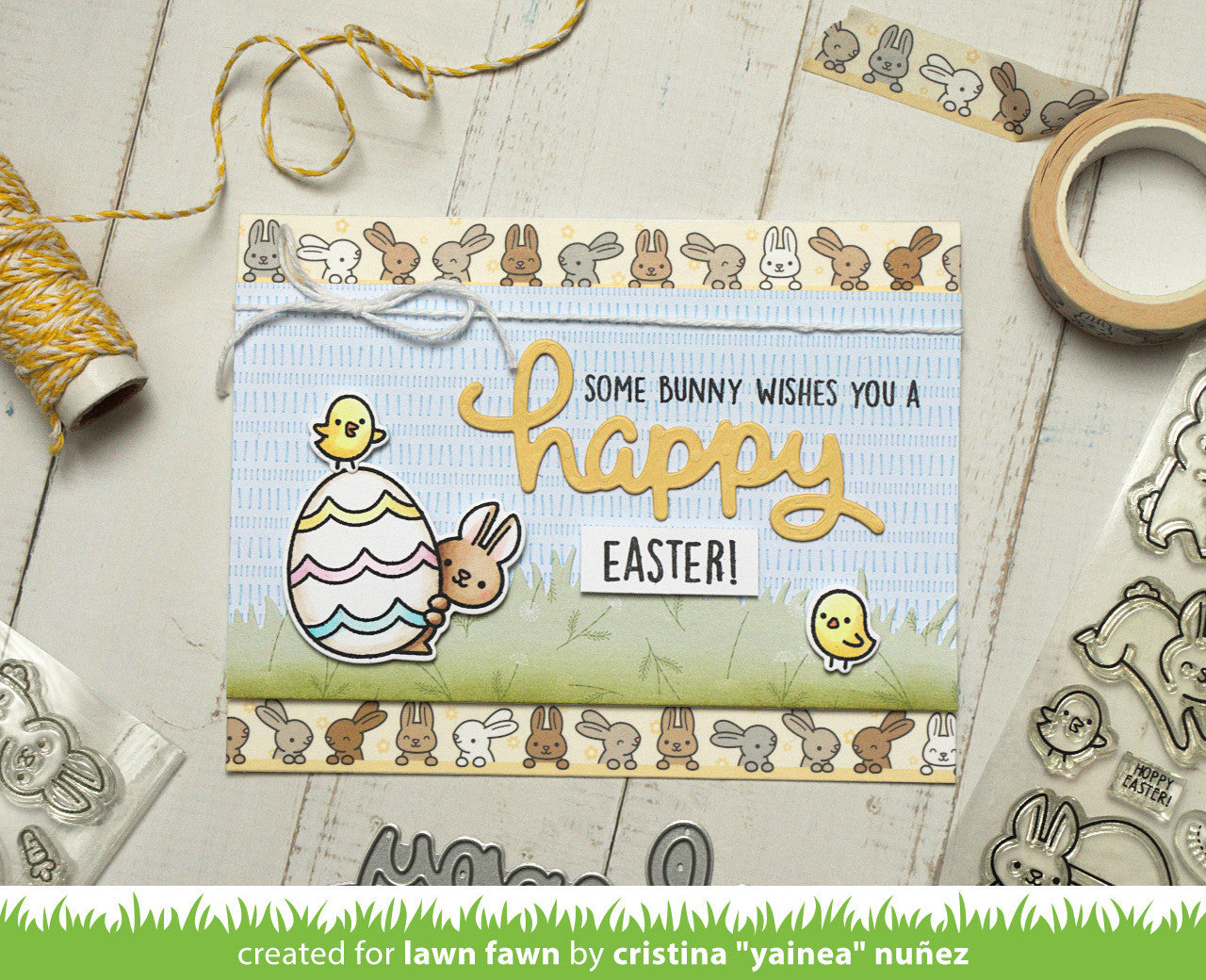 Lawn Fawn - Hop To It Washi Tape