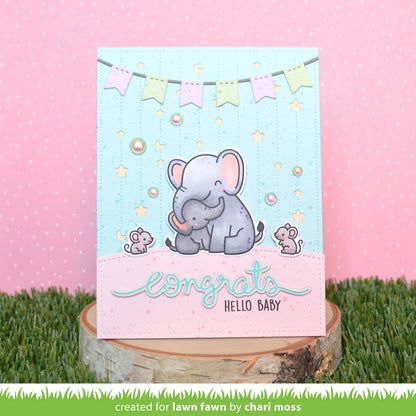 Lawn Fawn - Dotted Moon And Stars Backdrop: Portrait