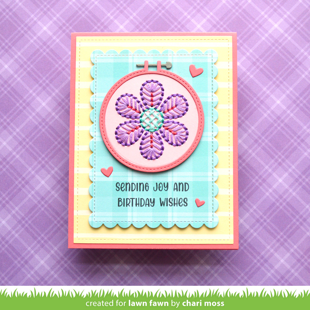 Lawn Fawn - Embroidery Hoop Flower Add-On