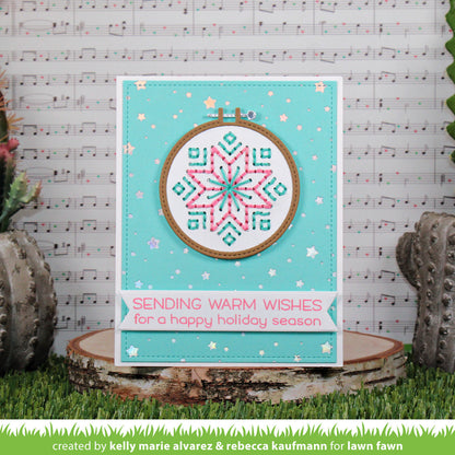 Lawn Fawn - Embroidery Hoop Snowflake Add-On