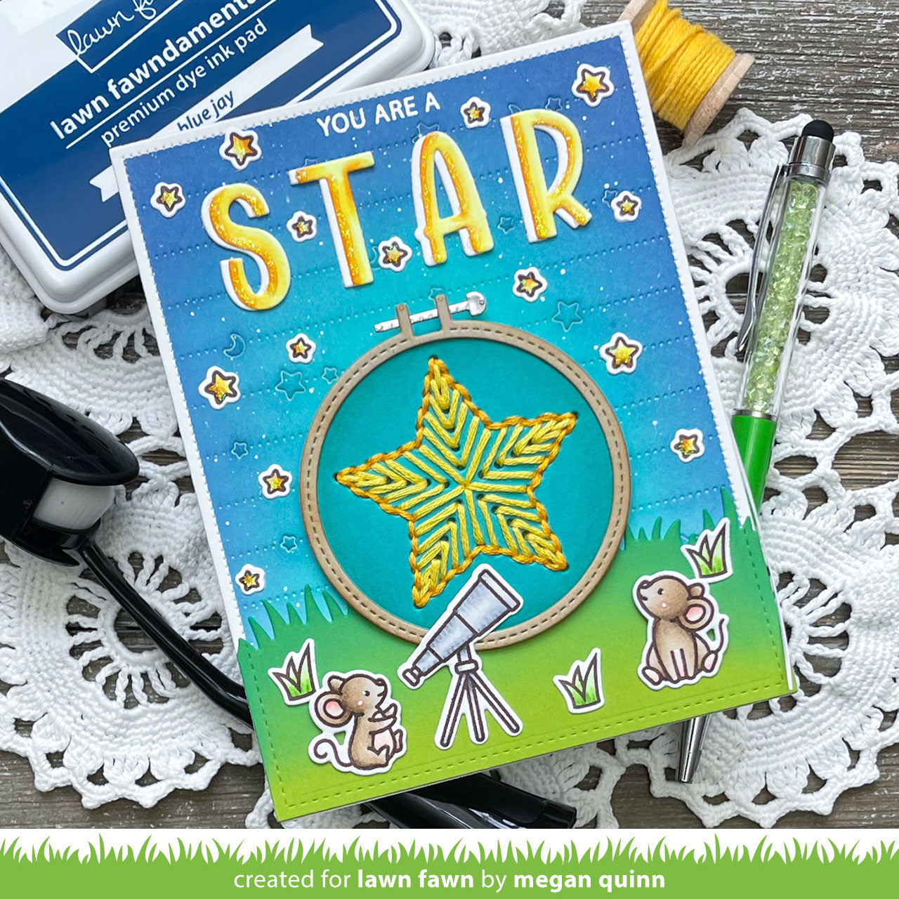 Lawn Fawn - Embroidery Hoop Star Add-On