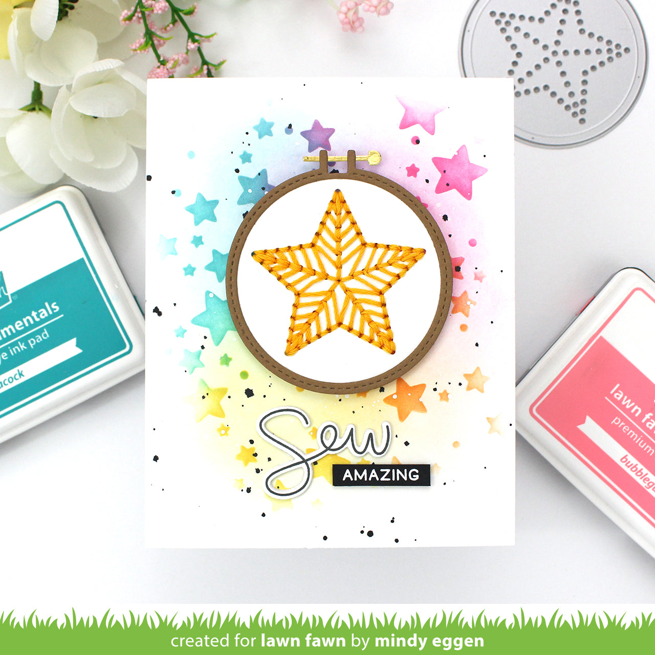 Lawn Fawn - Embroidery Hoop Star Add-On