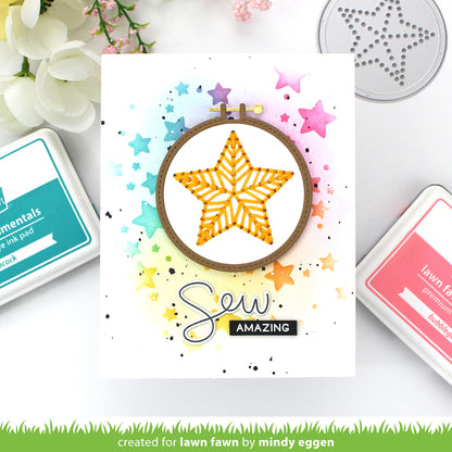 Lawn Fawn - Embroidery Hoop Star Add-On