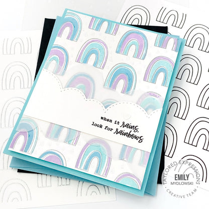 Taylored Expressions - Chasing Rainbows Cling & Clear Combo