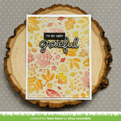 Lawn Fawn - Fall Leaves Background Stencils (2pcs)