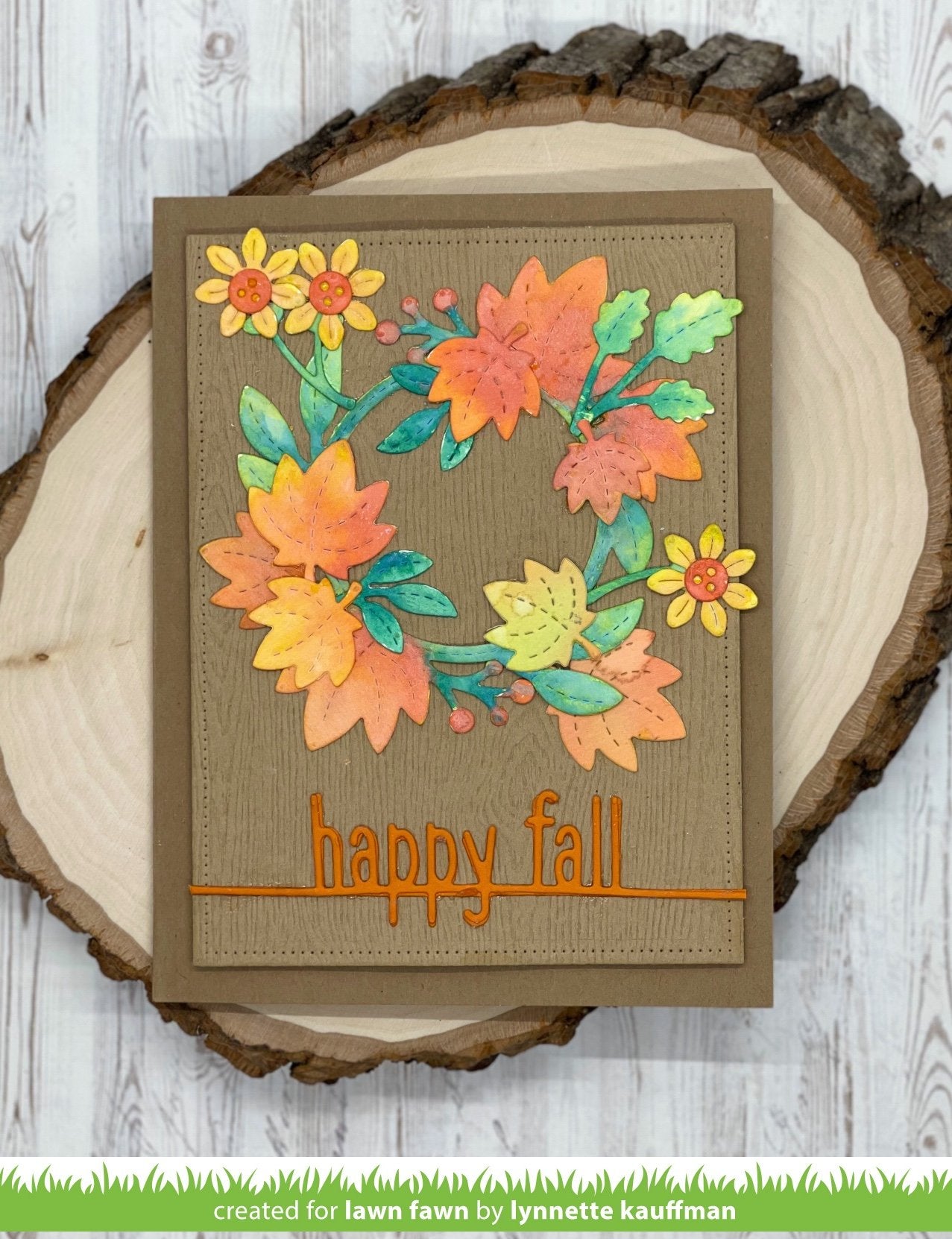 Lawn Fawn - Magic Iris Fall Leaves Add-On