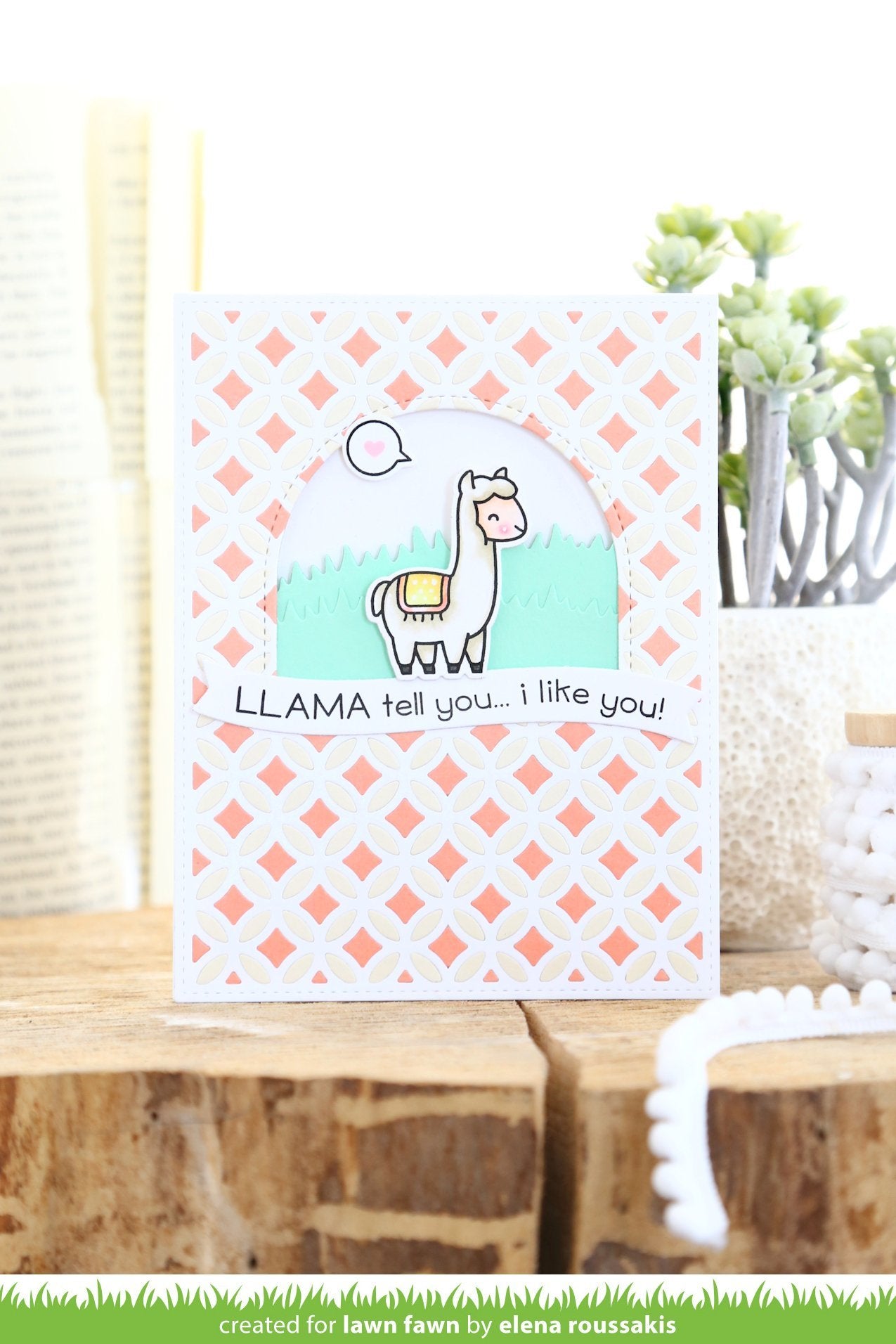 Lawn Fawn - Fancy Lattice Backdrop