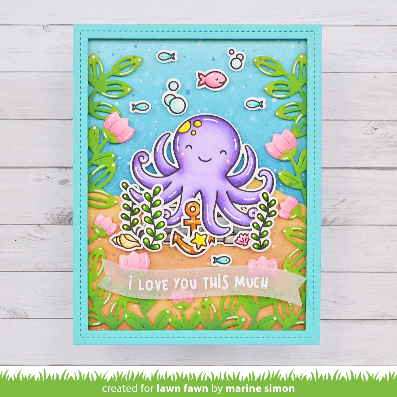 Lawn Fawn - Flower Garden Backdrop