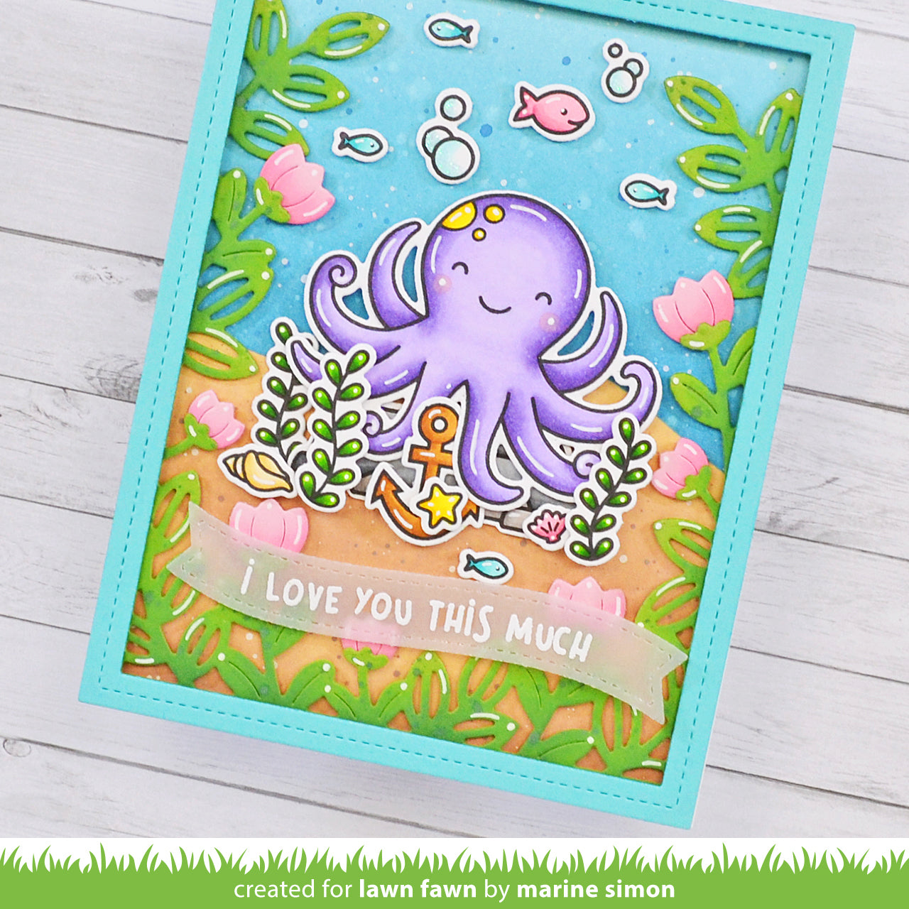 Lawn Fawn - Flower Garden Backdrop
