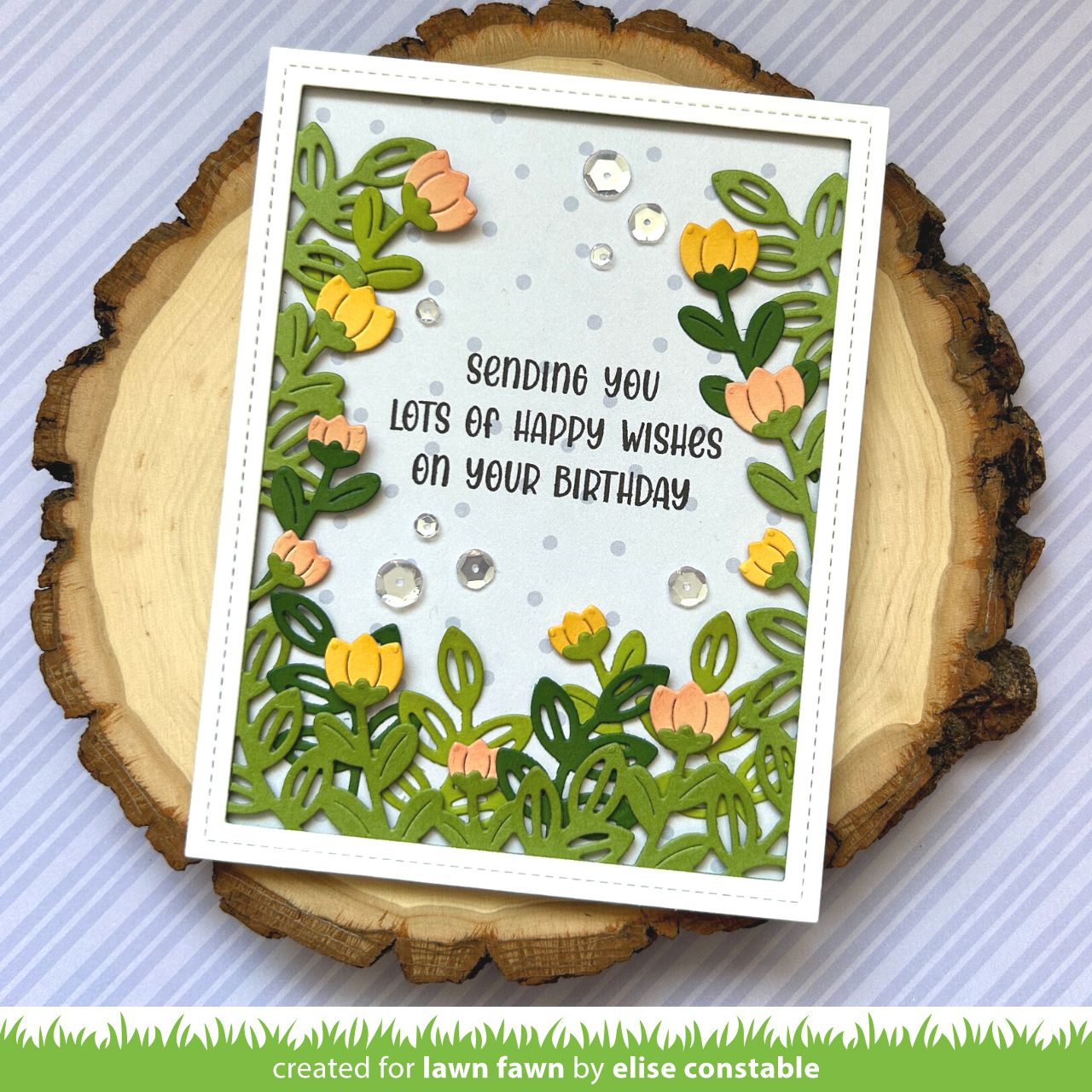 Lawn Fawn - Flower Garden Backdrop