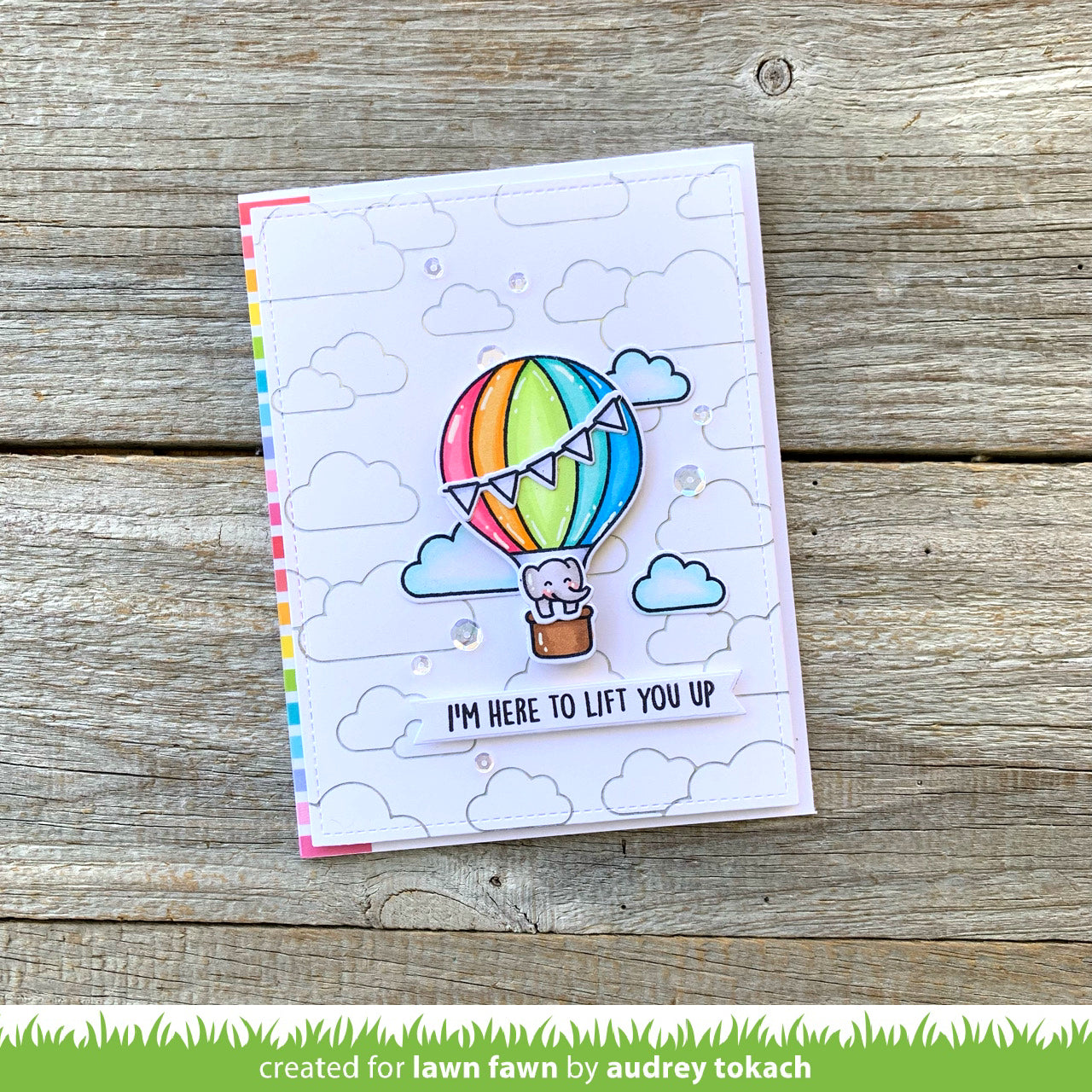 Lawn Fawn - Vertical Rainbow Stripes Washi Tape