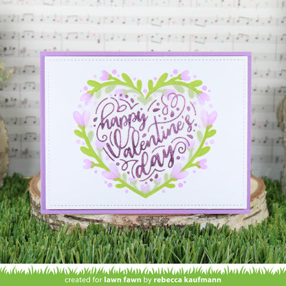 Lawn Fawn - Heart Wreath Stencils (2pcs)