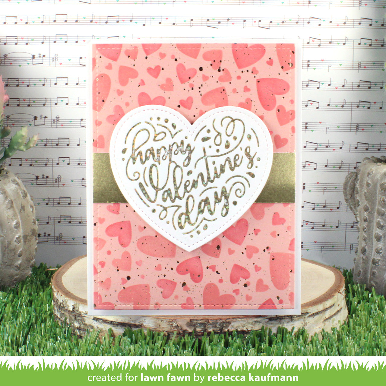 Lawn Fawn - Stitched Happy Heart