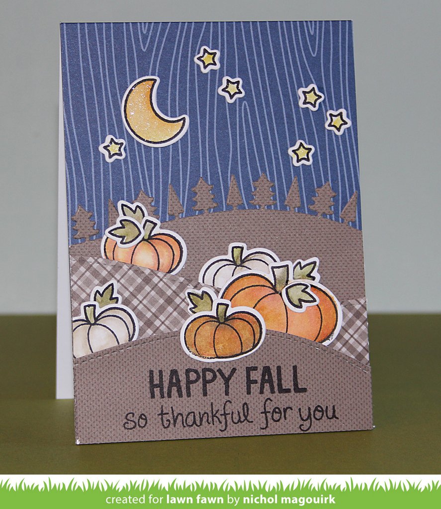 Lawn Fawn - Stitched Hillside Borders