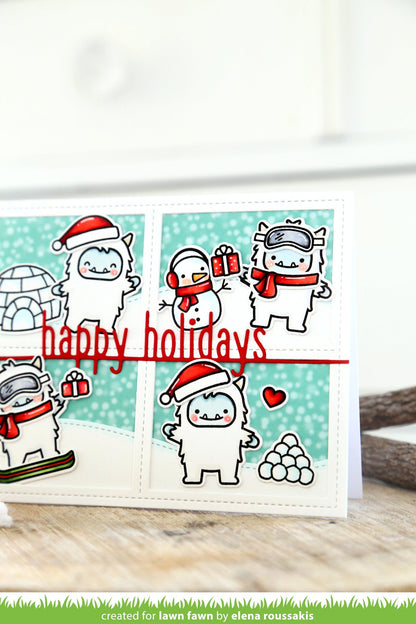 Lawn Fawn - Happy Holidays Line Border