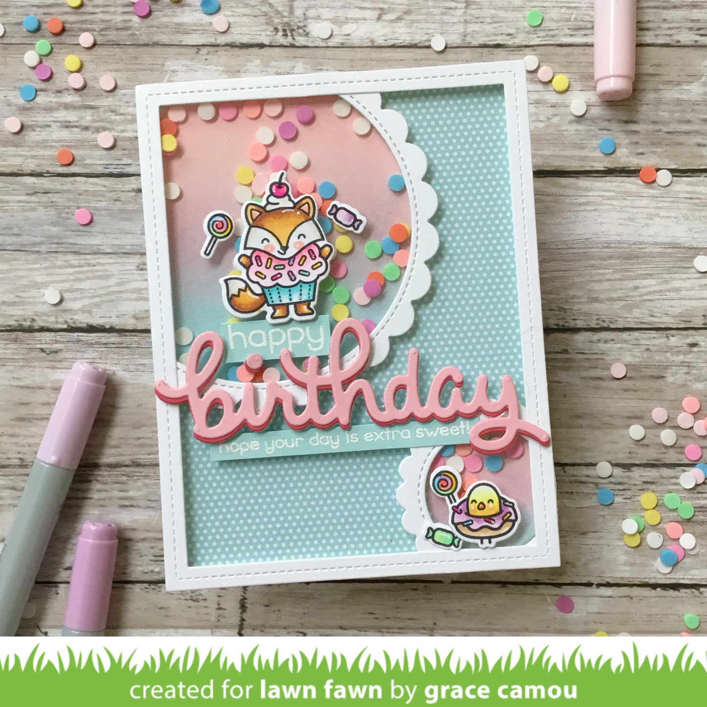 Lawn Fawn - Fox Costumes Before 'n Afters