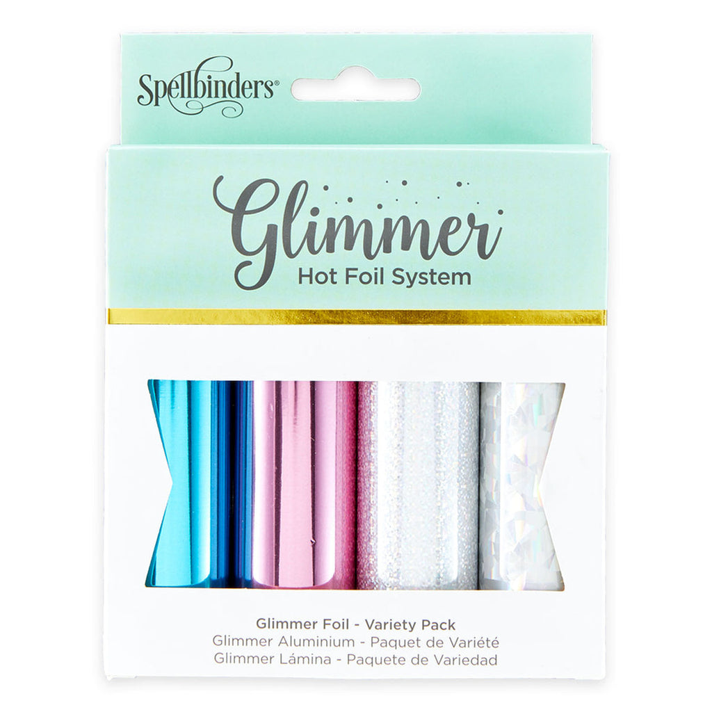Spellbinders -  Glimmer Hot Foil  Metallic & Holographic Variety Pack (4 rolls)