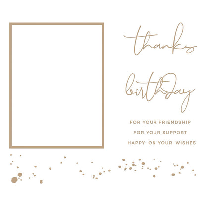 Spellbinders - Splatter Sentiments Glimmer Hot Foil Plate