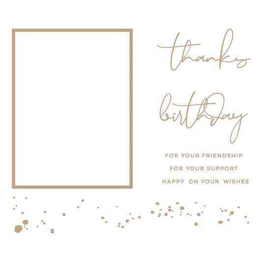 Spellbinders - Splatter Sentiments Glimmer Hot Foil Plate
