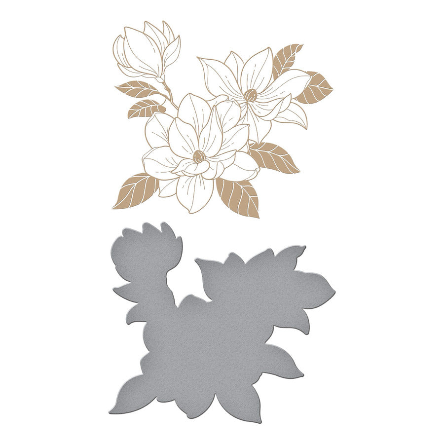 Spellbinders - Magnolia Glimmer Blooms Glimmer Hot Foil Plate & Die