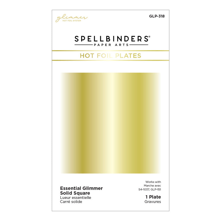 Spellbinders - Essential Glimmer Solid Square Glimmer Hot Foil Plate