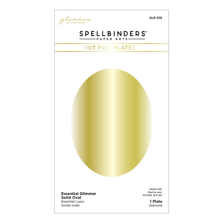 Spellbinders - Essential Glimmer Solid Oval Glimmer Hot Foil Plate