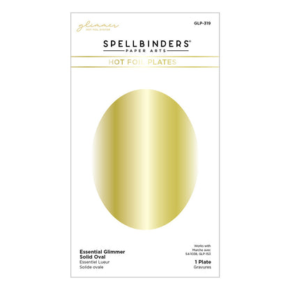 Spellbinders - Essential Glimmer Solid Oval Glimmer Hot Foil Plate
