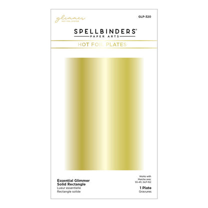 Spellbinders - Essential Glimmer Solid Rectangle Glimmer Hot Foil Plate