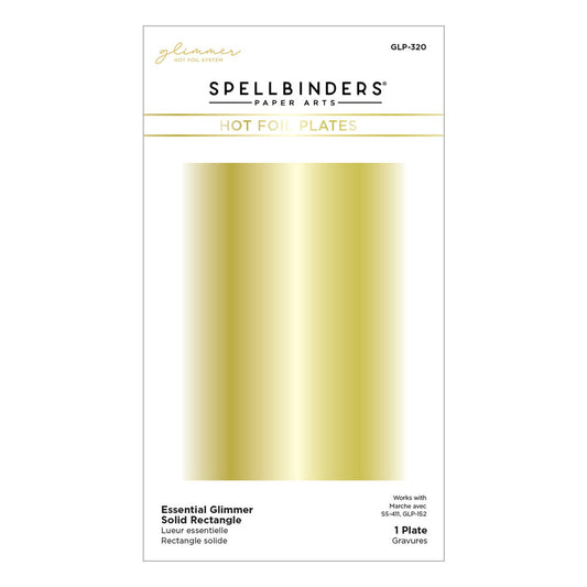 Spellbinders - Essential Glimmer Solid Rectangle Glimmer Hot Foil Plate