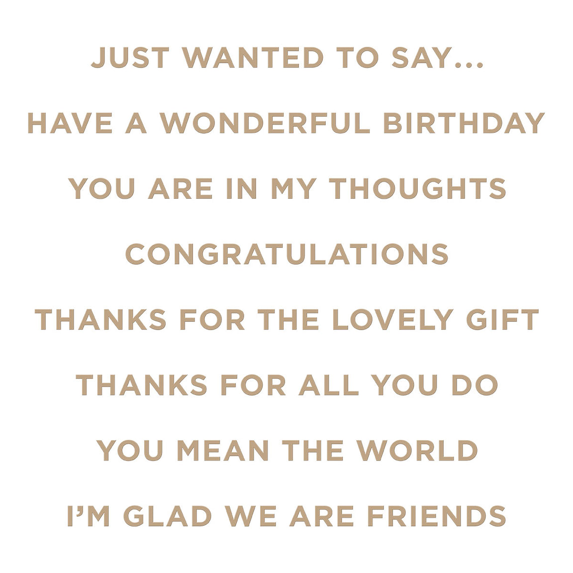 Spellbinders - Just Wanted To Say Glimmer Hot Foil Plate