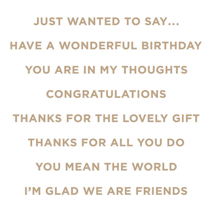 Spellbinders - Just Wanted To Say Glimmer Hot Foil Plate