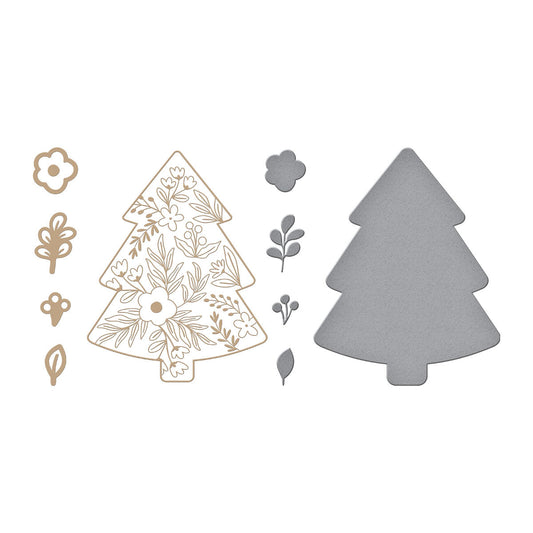 Spellbinders - Blooming Tree Glimmer Hot Foil Plate & Die Set