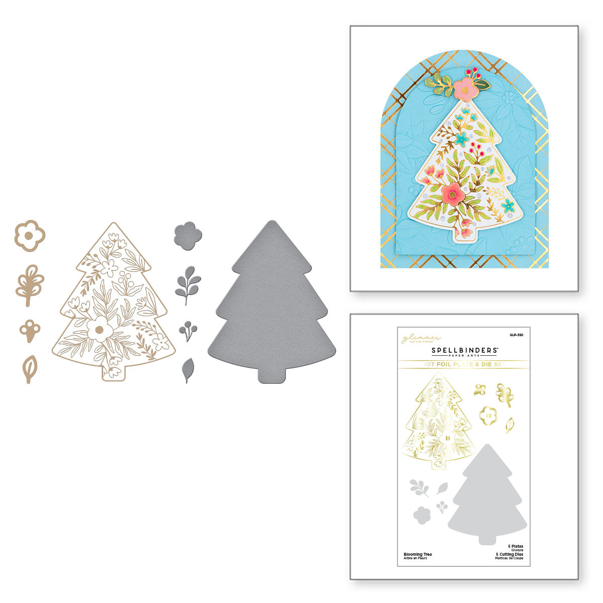 Spellbinders - Blooming Tree Glimmer Hot Foil Plate & Die Set