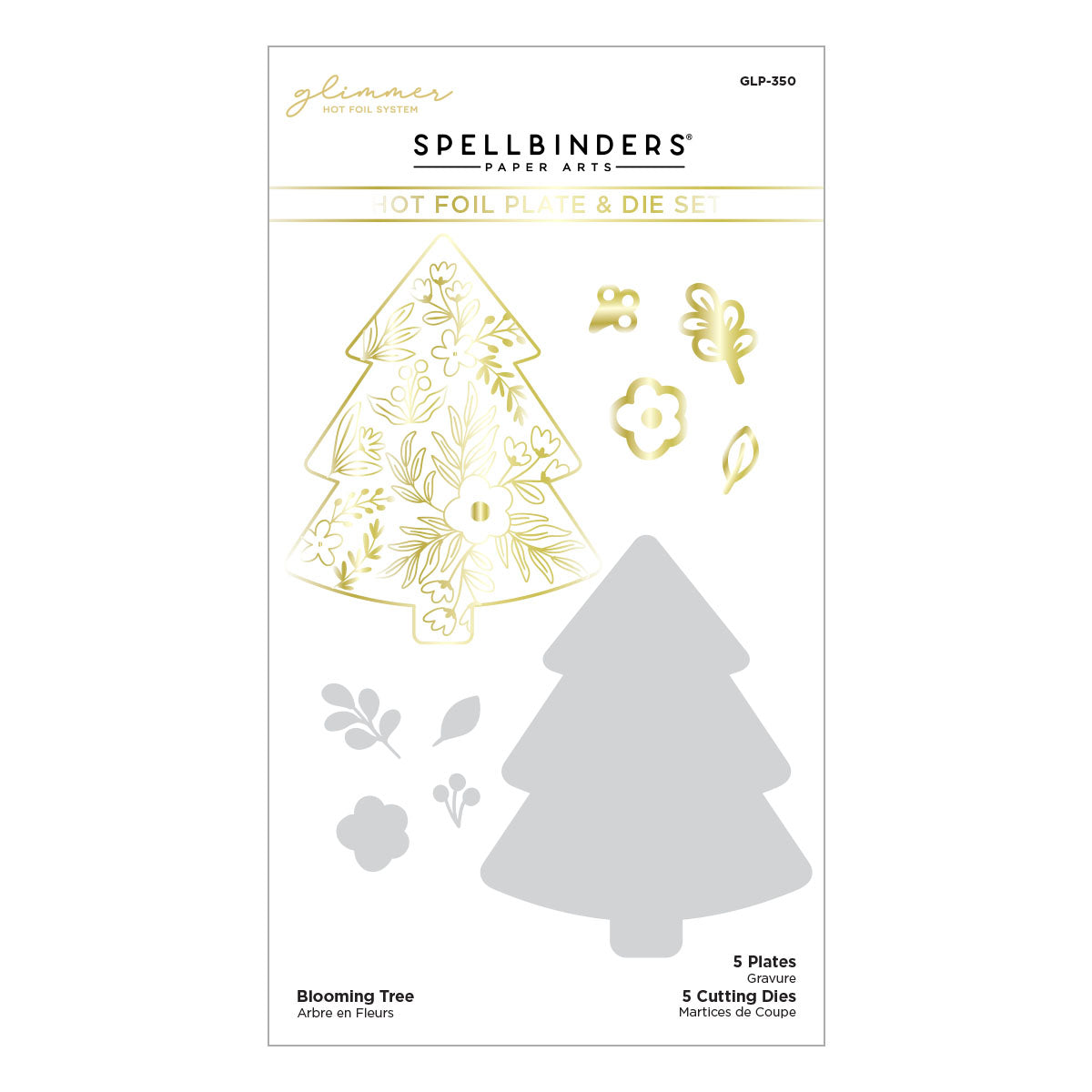 Spellbinders - Blooming Tree Glimmer Hot Foil Plate & Die Set