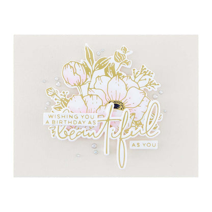 Spellbinders - Hello, Friend Sentiments Glimmer Hot Foil Plate